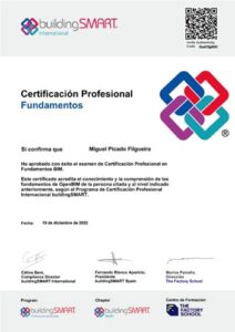 Certificado BuildingSMART