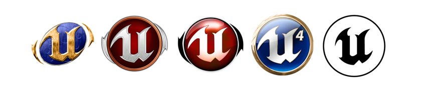 Evolución del Logo de Unreal Engine