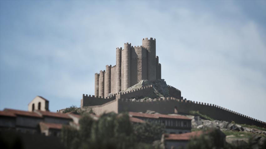 Castillo Medieval recreado virtualmente