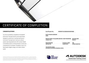 Certificado Autodesk Master Archviz