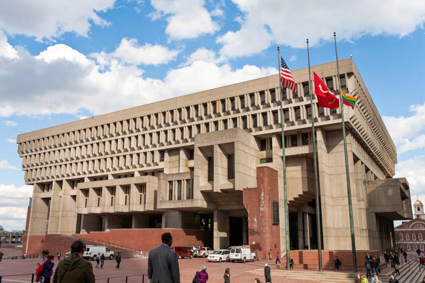 Boston City Hall. Exponente del movimiento brutalista en USA