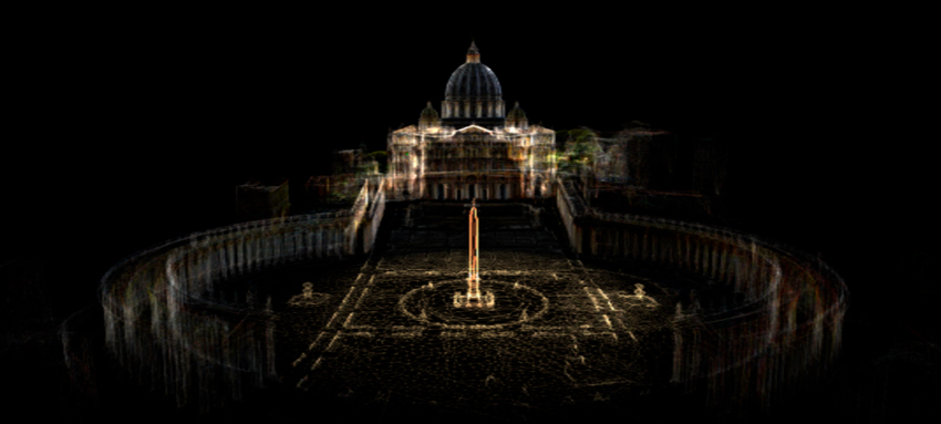 Basílica San Pedro gemelo digital de patrimonio