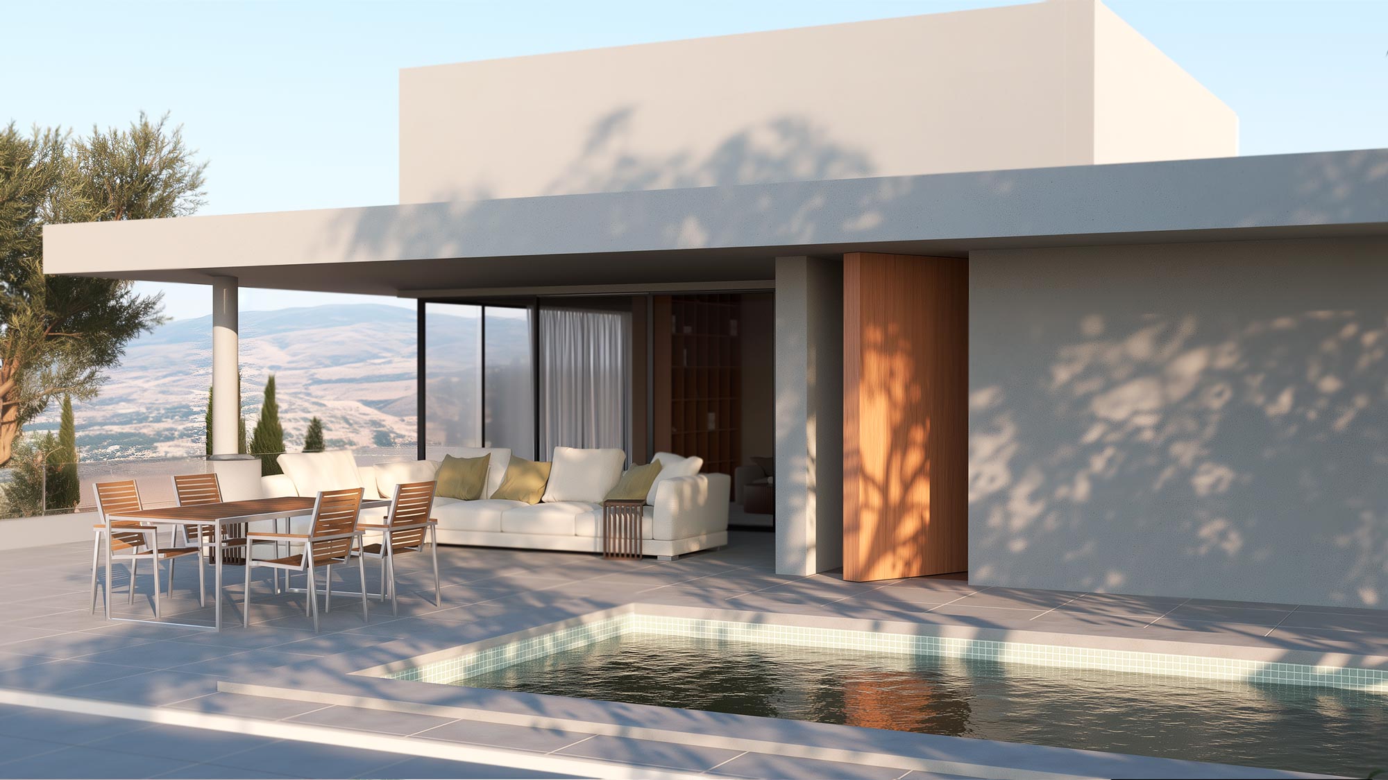 Proyecto Final de Curso Fiorella Pelegri Alumna del Curso 3ds Max y Vray para Arquitectura e Interiorismo con Inteligencia Artificial