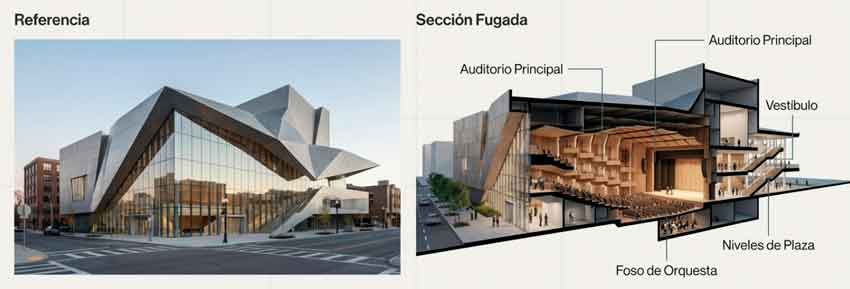 La nueva IA de Imagen Google, gemini 3 pro image Crea una sección fugada desde una única perspectiva.