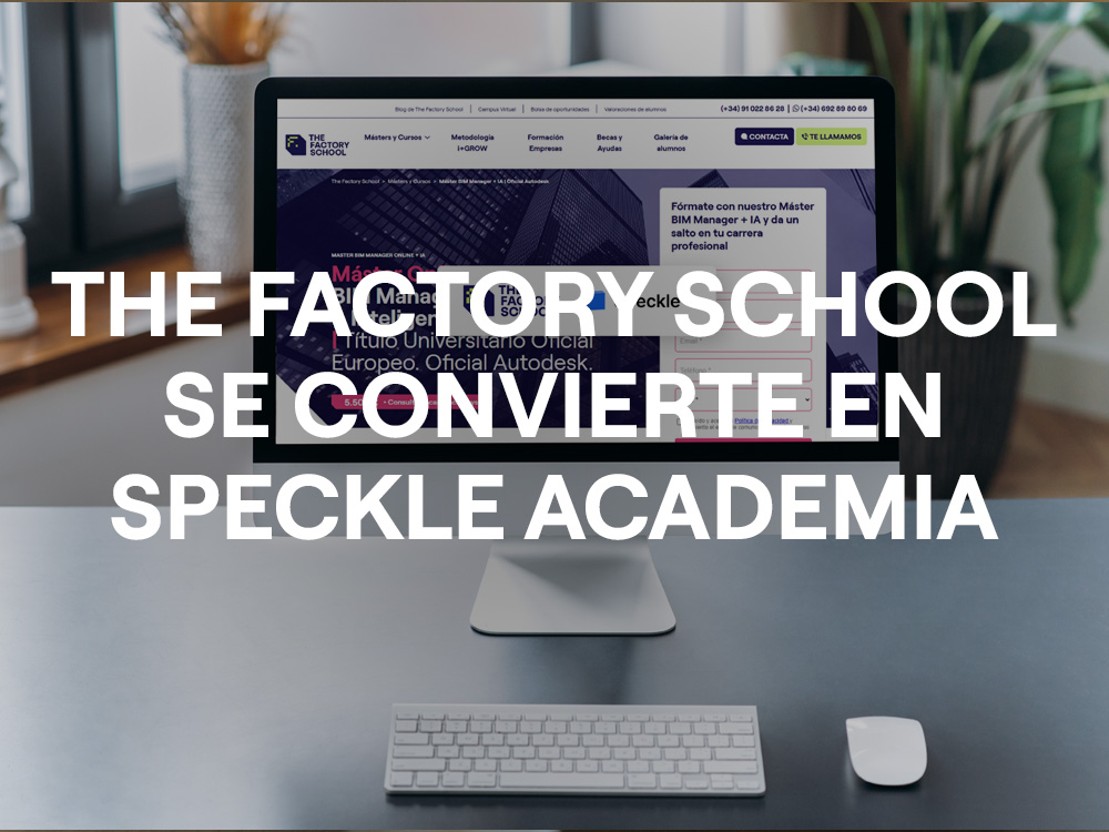 certificación Speckle Academia con The Factory School