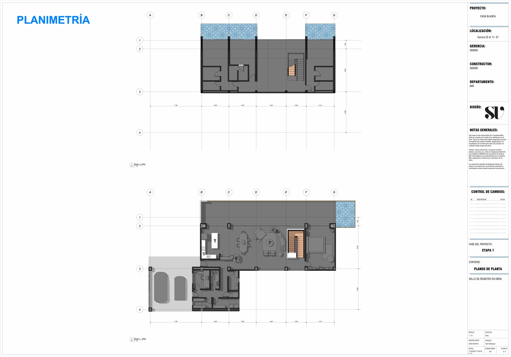 Proyecto Final de Máster de la alumna Sara Velásquez Vélez del Máster BIM Manager con IA