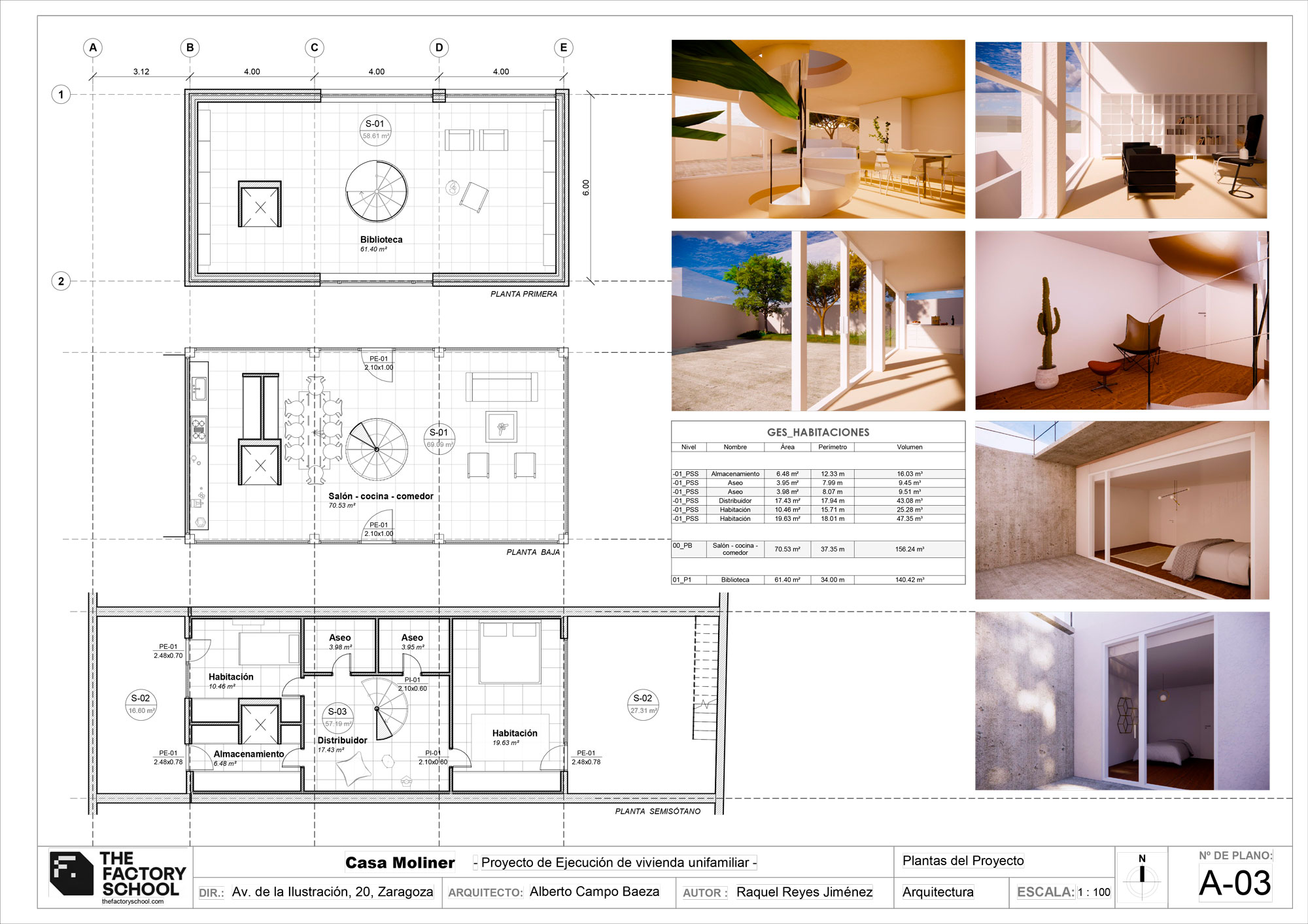 Proyecto Final de Máster de la alumna Raquel Reyes Jimenez del Master BIM Manager con IA