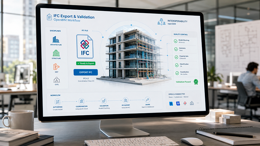 Exportar bien un IFC: configuración, errores comunes y checklist de entrega