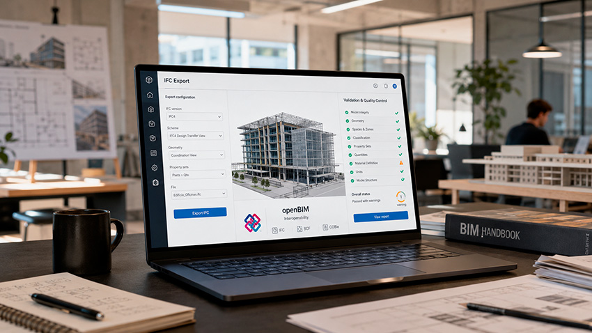 Exportar bien un IFC: configuración, errores comunes y checklist de entrega