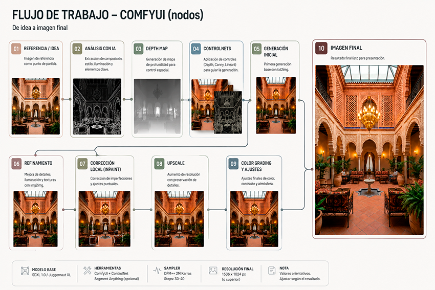 Portfolio con renders e IA: por qué explicar el proceso importa más que enseñar la imagen final