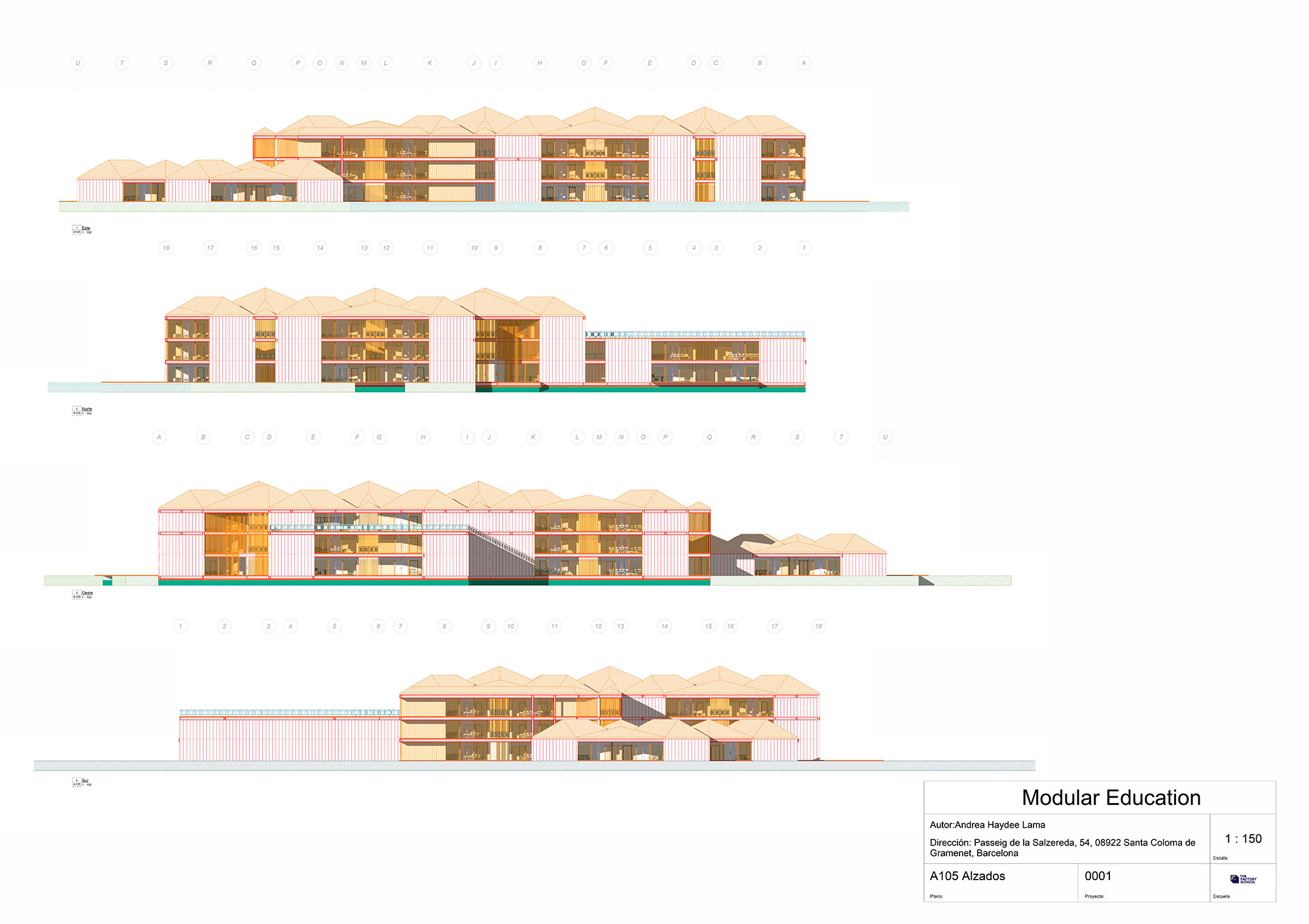 PFC Curso Revit de la alumna Andrea Calderon