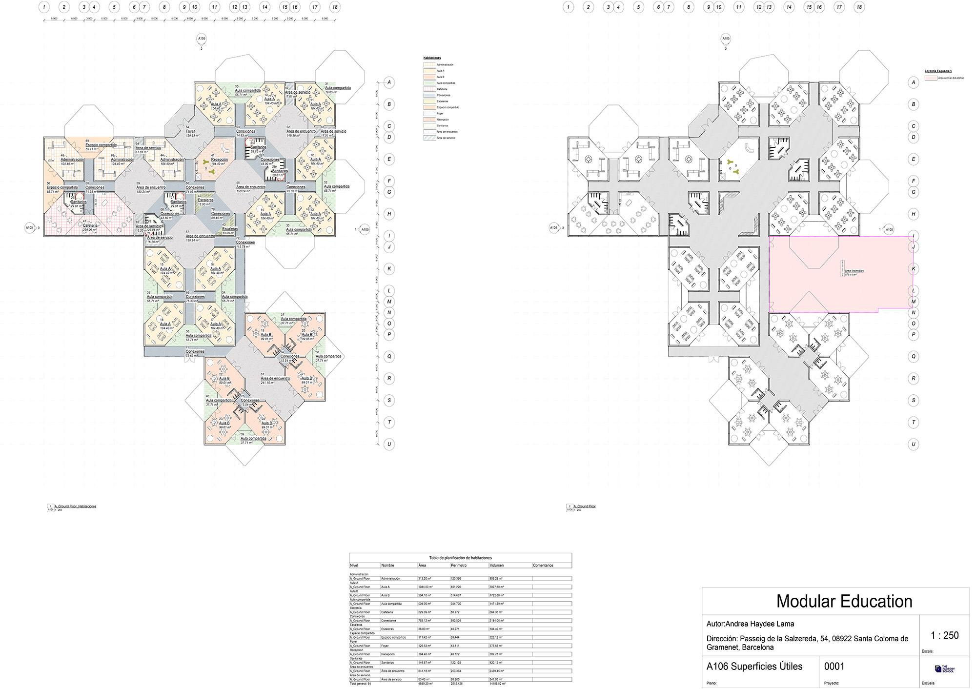 PFC Curso Revit de la alumna Andrea Calderon