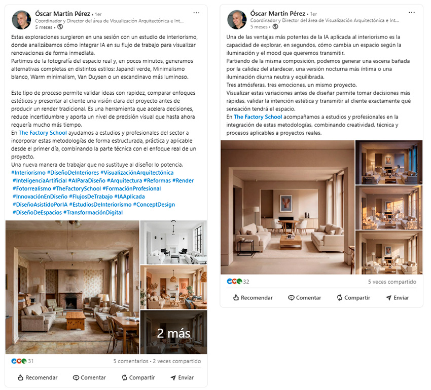 ¿LinkedIn para arquitectos? Estrategias que funcionan en 2026 1 Post de linkedin para arquitectos