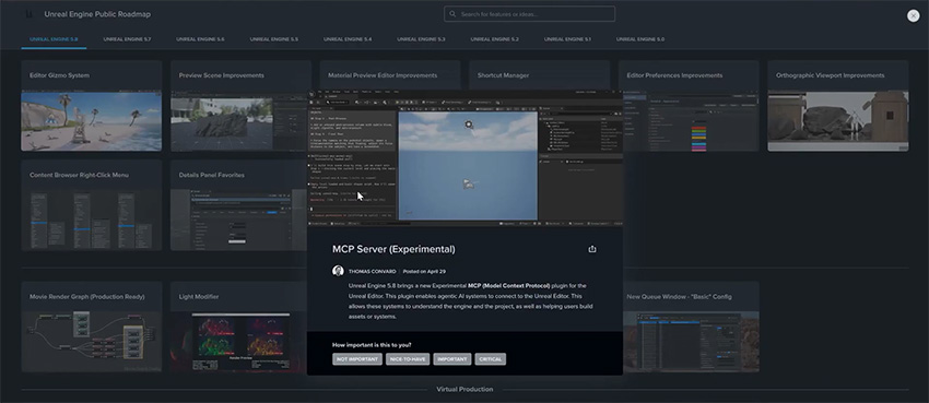 Novedades Unreal Engine 5.8