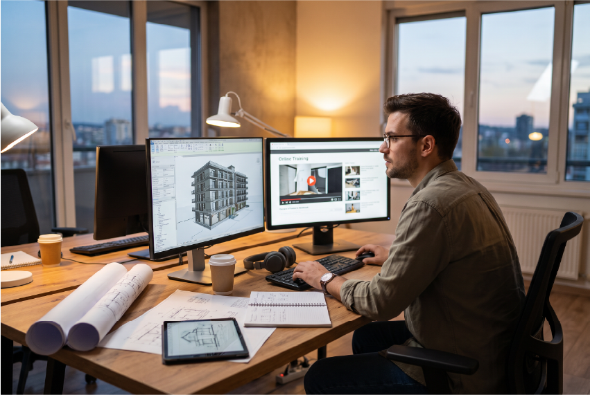 ¿Se puede estudiar un Máster BIM mientras trabajas? La experiencia de Darius Tirnovan 1 ¿Se puede estudiar un Máster BIM mientras trabajas?