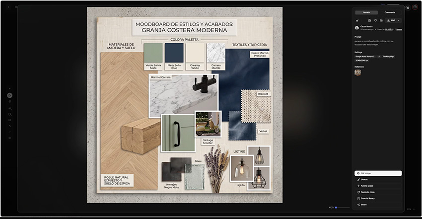 moodboard De un boceto a un render con IA