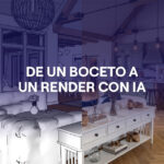 Portada del artículo De un boceto a un render con IA
