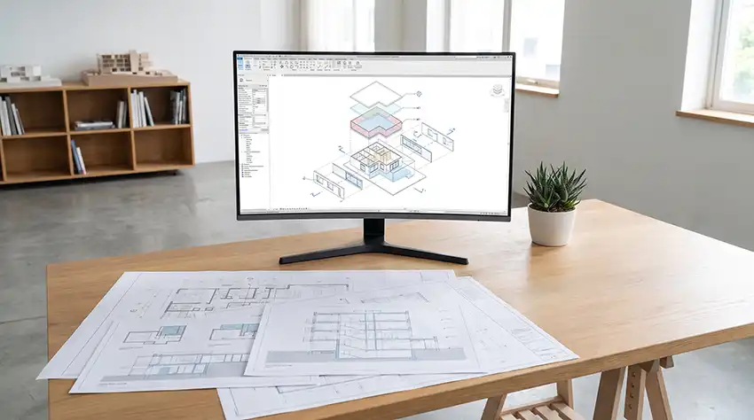 Visualización en Revit, cómo mejorar la presentación de tus proyectos 2 Visualización en Revit con vista axonométrica